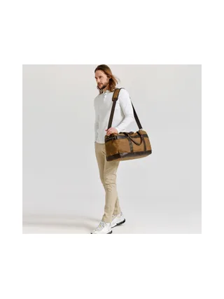 VLAD - Sac de voyage en cuir véritable et toile enduite - Bleu 10