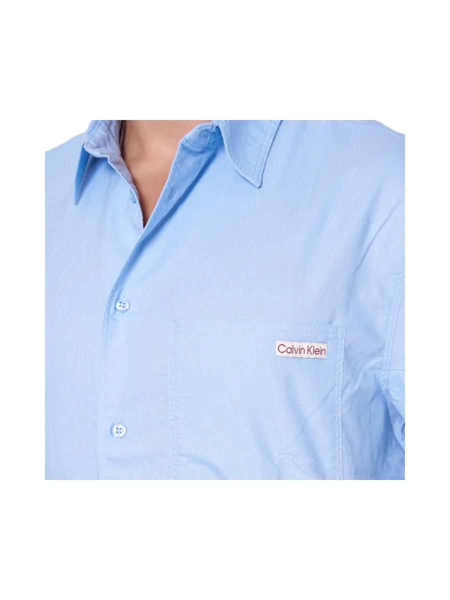 Chemise Bleu Homme Calvin Klein Jeans Oxford 4