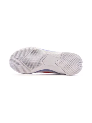 Chaussures de futsal Blanches/Bleu Garçon Adidas F50 League 5
