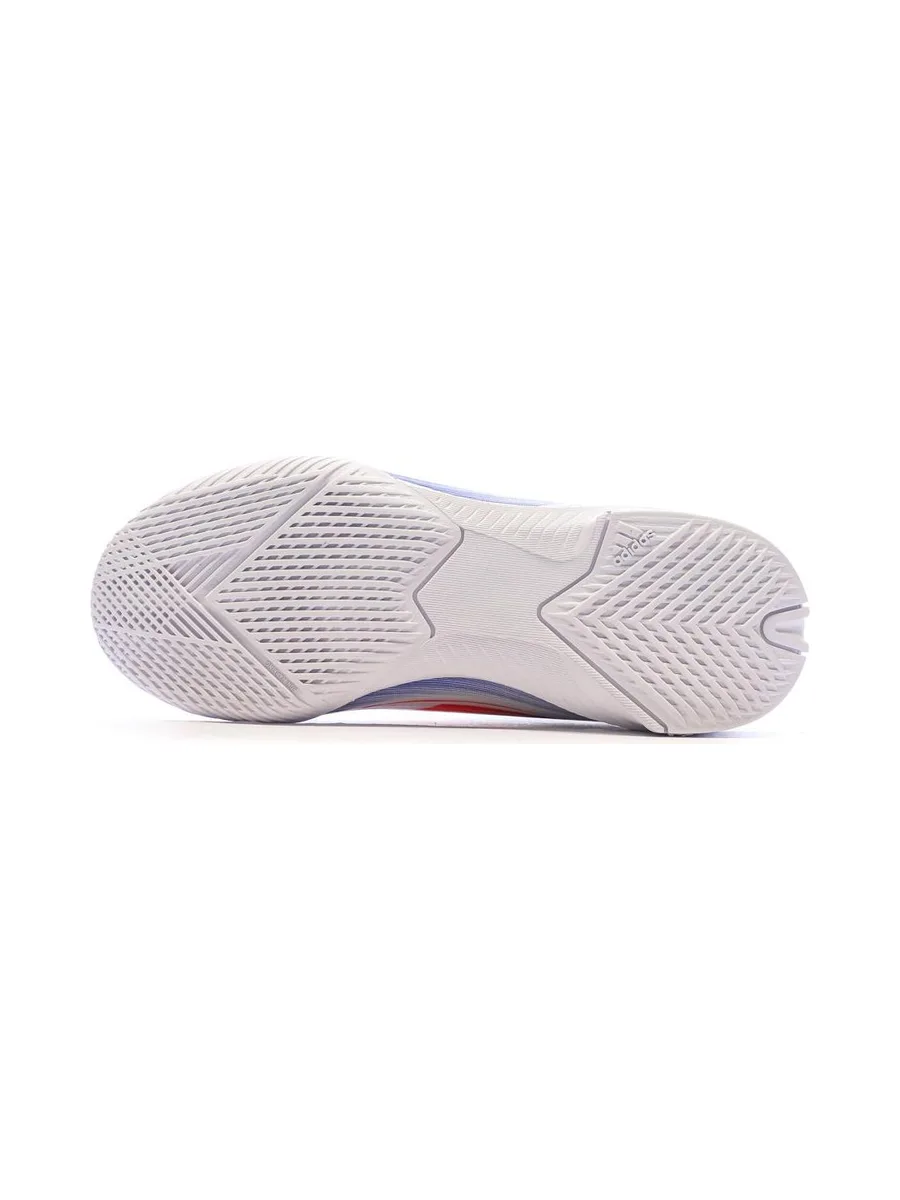 Chaussures de futsal Blanches/Bleu Garçon Adidas F50 League 6