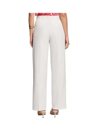 Pantalons fluide Blanc Femme Morgan Uni 2