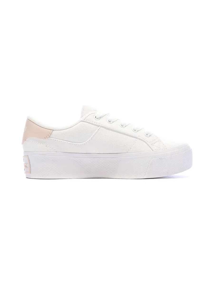 Baskets Blanches/Roses Femme Lacoste Ziane Platform 3