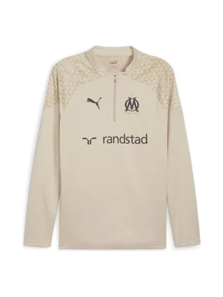 OM Sweat 1/4 zip Beige Homme Puma 2023/2024 1