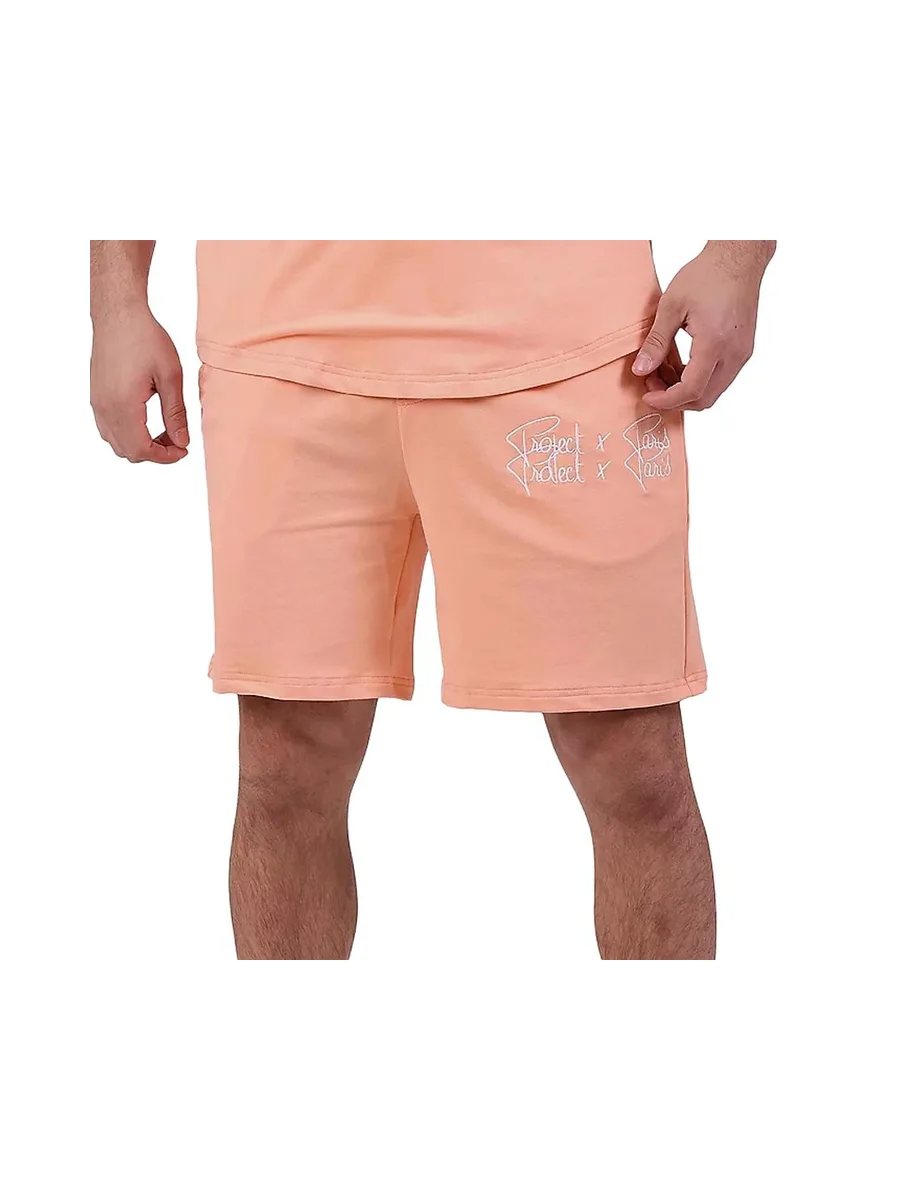 Short Orange Homme Project X Paris Double Logo 2