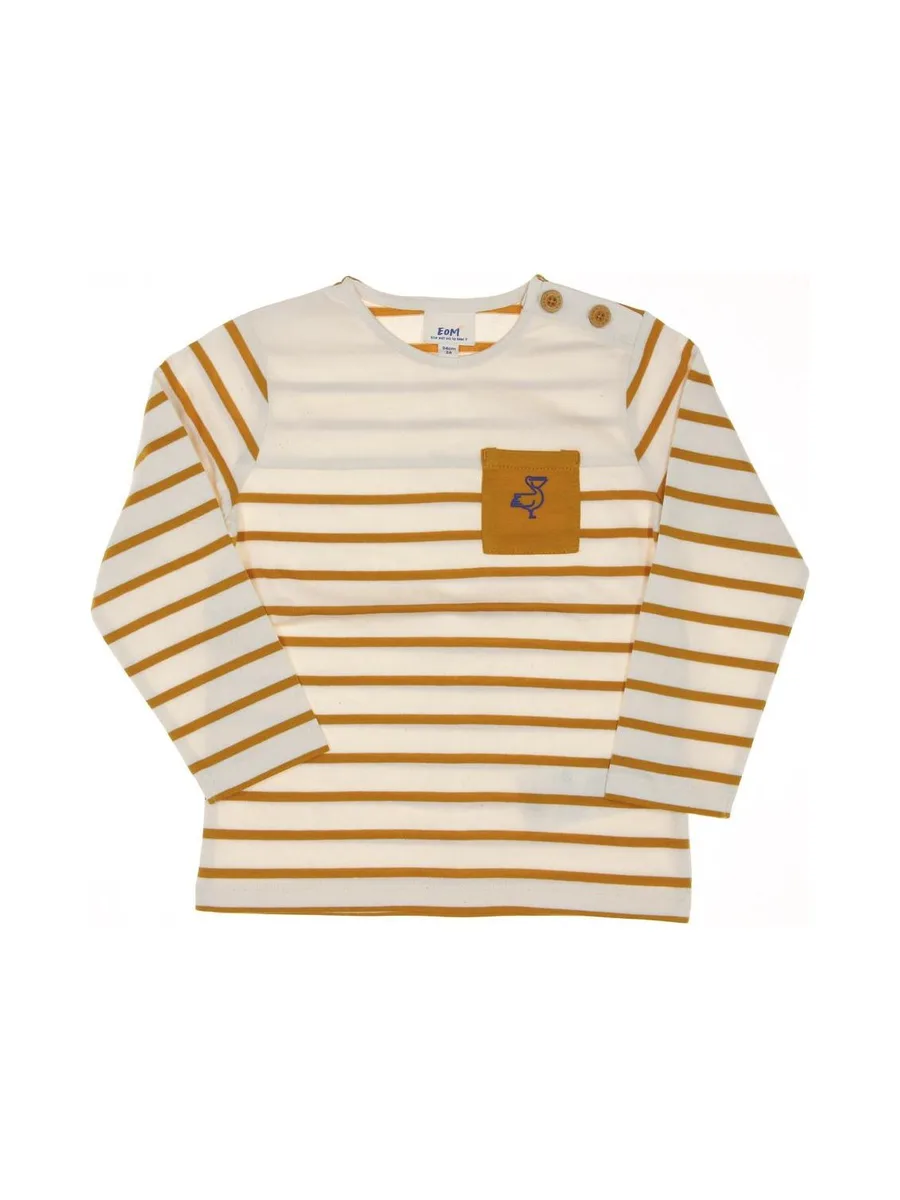 T-shirt Jaune à Rayures Garçon EOM Loriso 2
