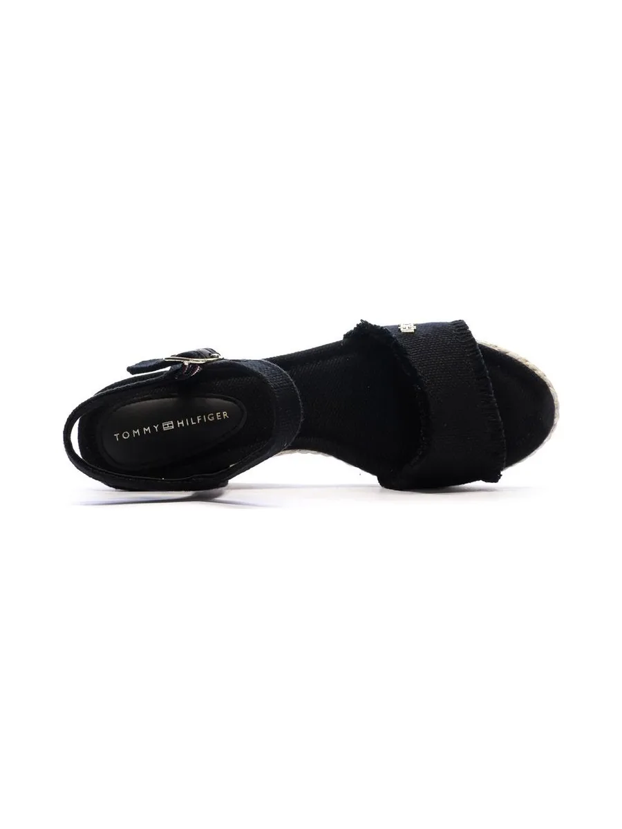 Sandales à Talons Noir Femme Tommy Hilfiger Wedgeee 4