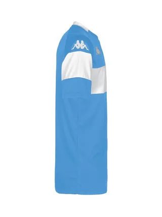 T-Shirt de Sport Blanc/Bleu Homme Kappa Dareto 33133WWJR 2