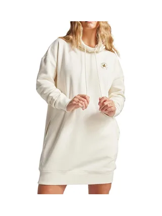 Sweat Robe Blanc Femme Converse Longline 1