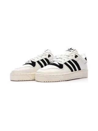 Baskets Blanches/Noires Femme Adidas Rivalry 86 6