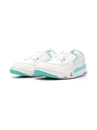 Baskets Blanches/Turquoises Homme Le Coq Sportif Nineties 6