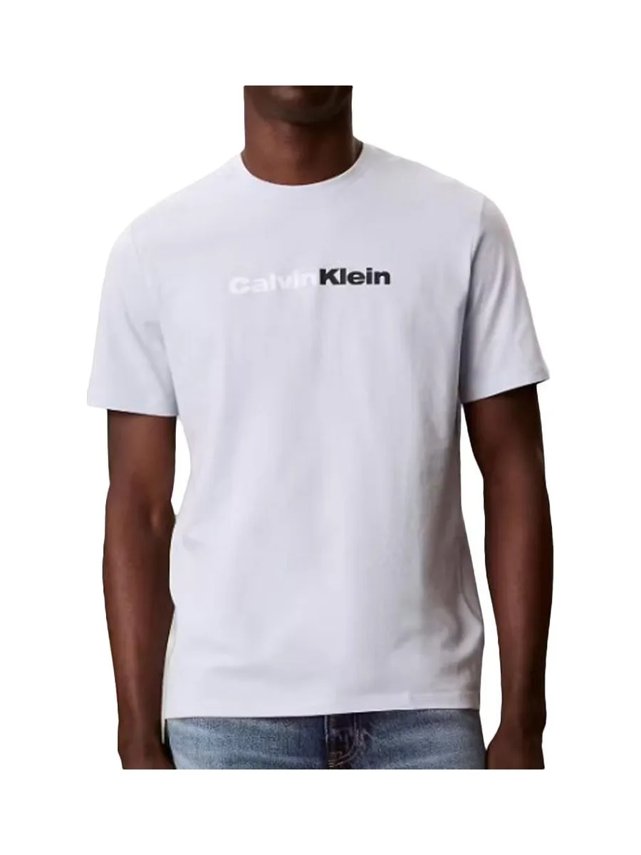 T-Shirt Gris Clair Homme Calvin Klein Jeans 30s Eu Wholesale 2