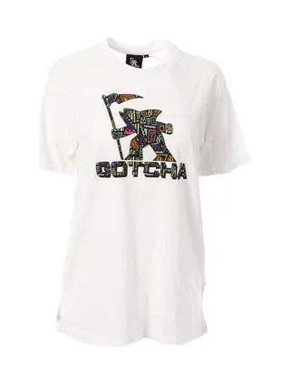 T-shirt Blanc/Multicouleurs Femme Gotcha Fishman 1