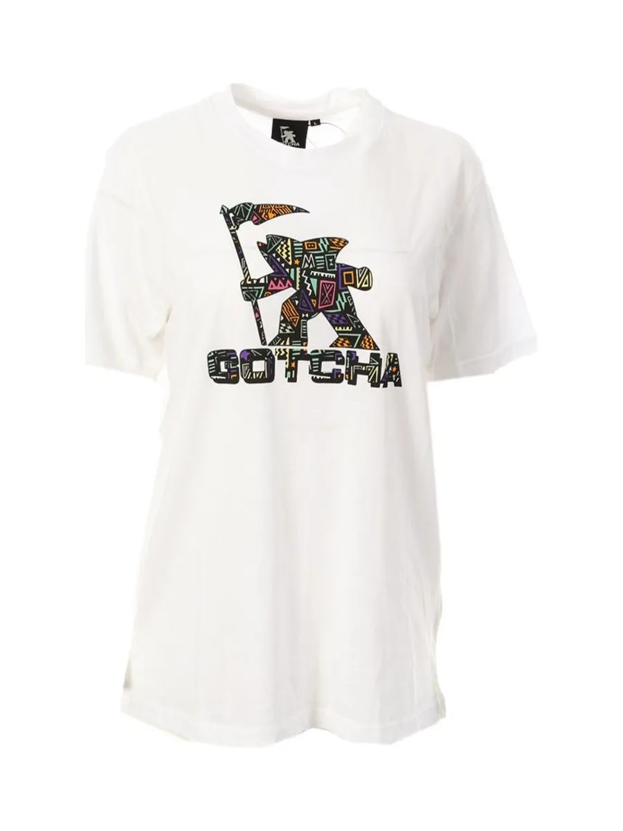 T-shirt Blanc/Multicouleurs Femme Gotcha Fishman 2