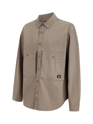 Veste Marron Homme Converse Wordmark Utility 1