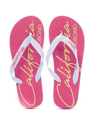 Tongs Rose Fluo Femme Longboard Lilas 3