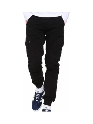 Pantalon Cargo Noir Homme Jack & Jones Warner 1