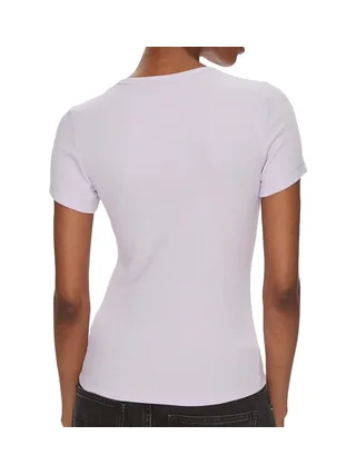 T-shirt Violet Femme Tommy Hilfiger Badge DW0 2