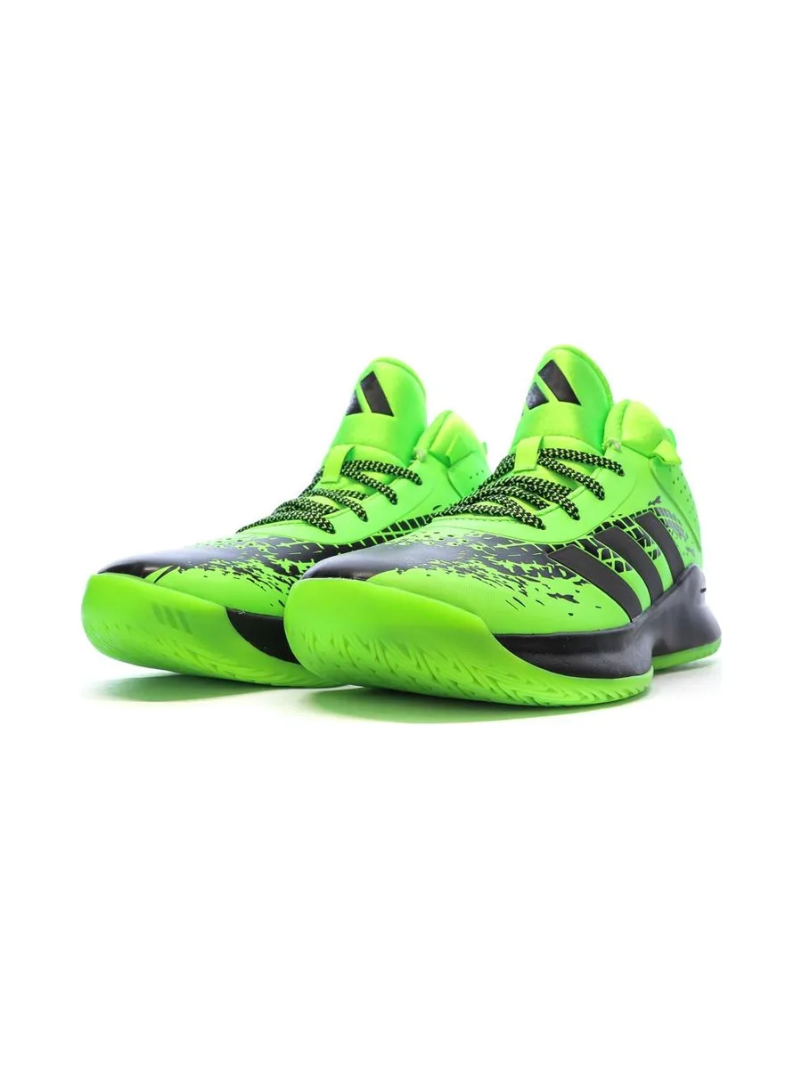 Chaussures de Basketball Vertes Adidas Cross Em Up 5 K Wide 6