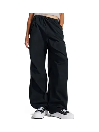 Pantalon fluide Cargo Noir Femme Converse Parachute 1