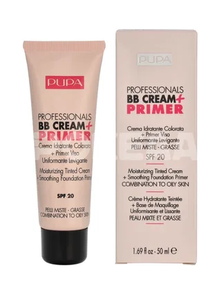 Pupa Pupa Professionals BB Cream + Primer SPF20 50ml - #001 Nude - Combination To Oily Skin 1