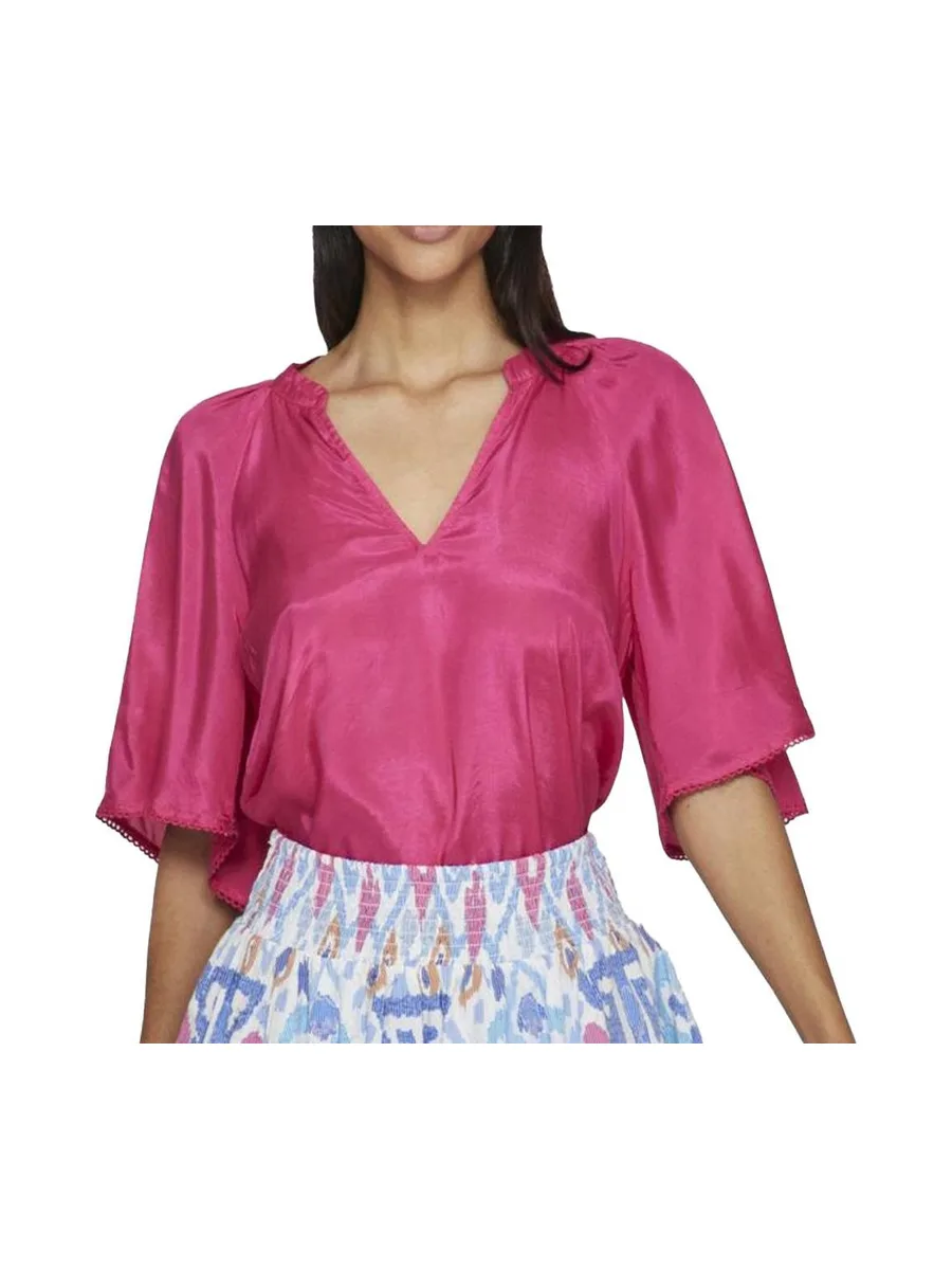 T-Shirt Rose Femme Vila Tinna 1