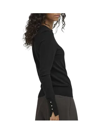 Pull Noir Femme JDY Button 2