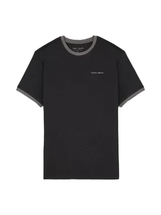 T-shirt Noir Homme Teddy Smith 2R 1