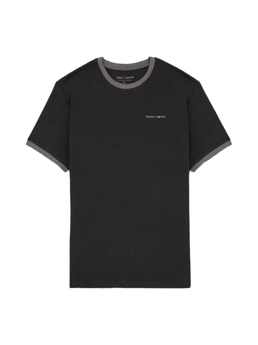 T-shirt Noir Homme Teddy Smith 2R 2
