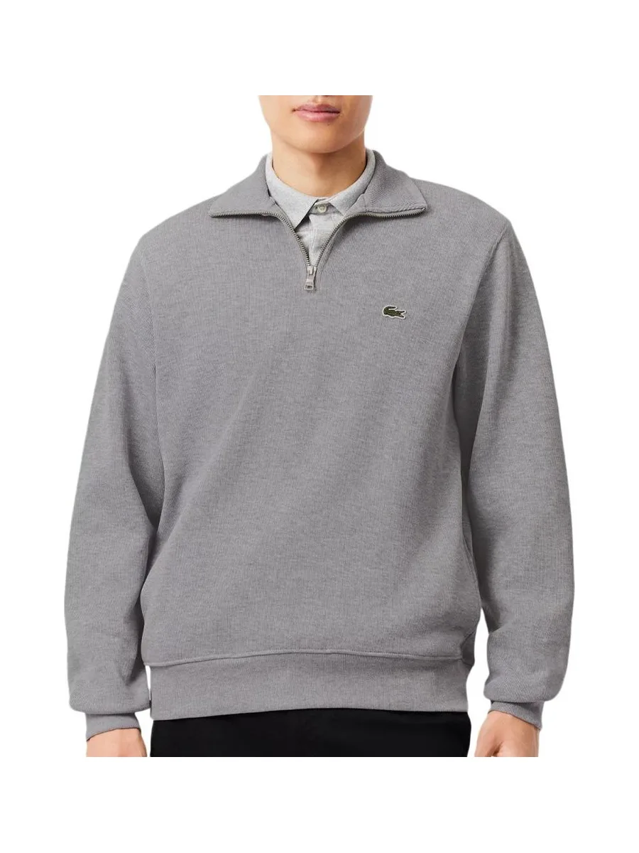Sweat Gris Clair Homme Lacoste SH1927 2