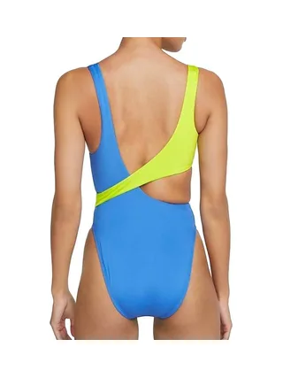 Maillot de bain 1 piece Bleu/Vert Femme Nike Crossover 2