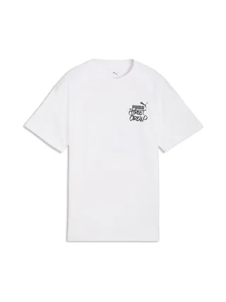 T-Shirt Blanc Garçon Puma Relaxed 1
