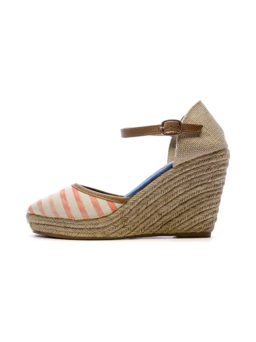 Sandales à talon Orange Rayures Femme Beppi Casual Wedge 2