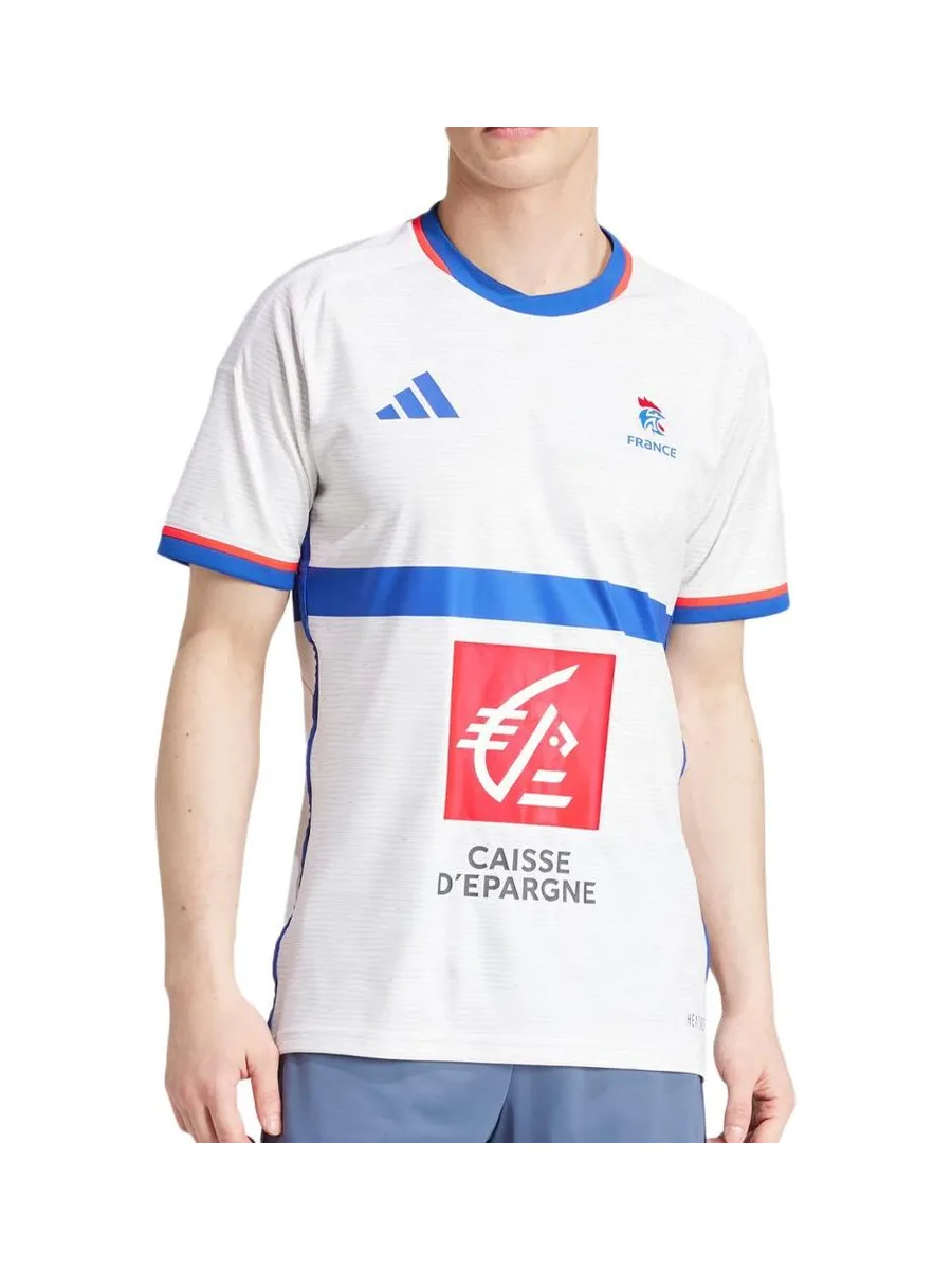 Maillot Equipe de France Handball Blanc Homme Adidas 2024 2