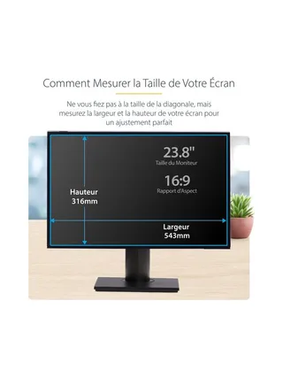 23.8" Monitor Privacy Screen Hanging 11