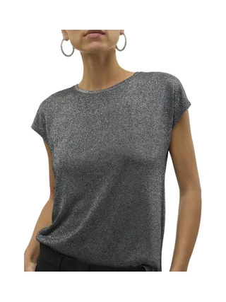 T-Shirt Gris Foncé Femme Vero Moda Sarah 1