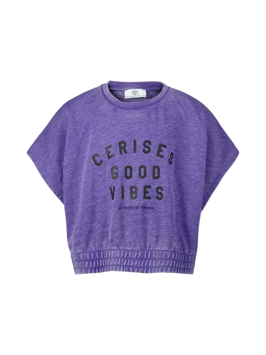 T-Shirt Violet Fille Le Temps Des Cerises Naellegi 2