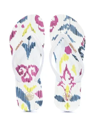 Tongs Blanc Femme Superdry Printed Flip Flop 3