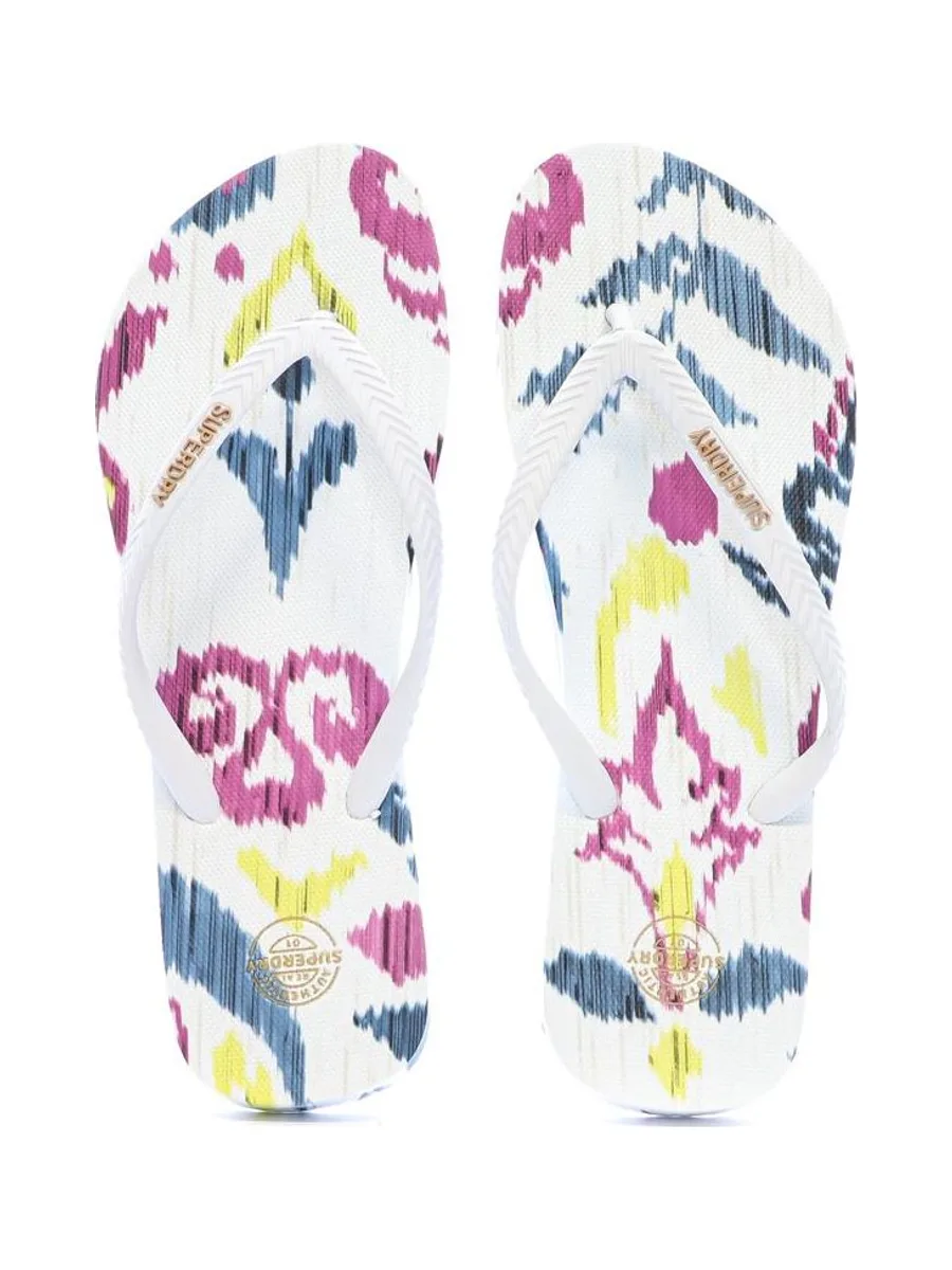 Tongs Blanc Femme Superdry Printed Flip Flop 4