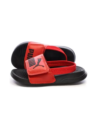 Sandales Noire/Rouge Enfant Puma Popcat 20 1