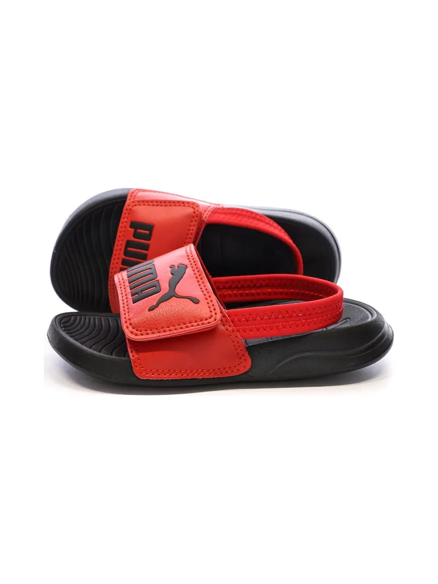 Sandales Noire/Rouge Enfant Puma Popcat 20 2