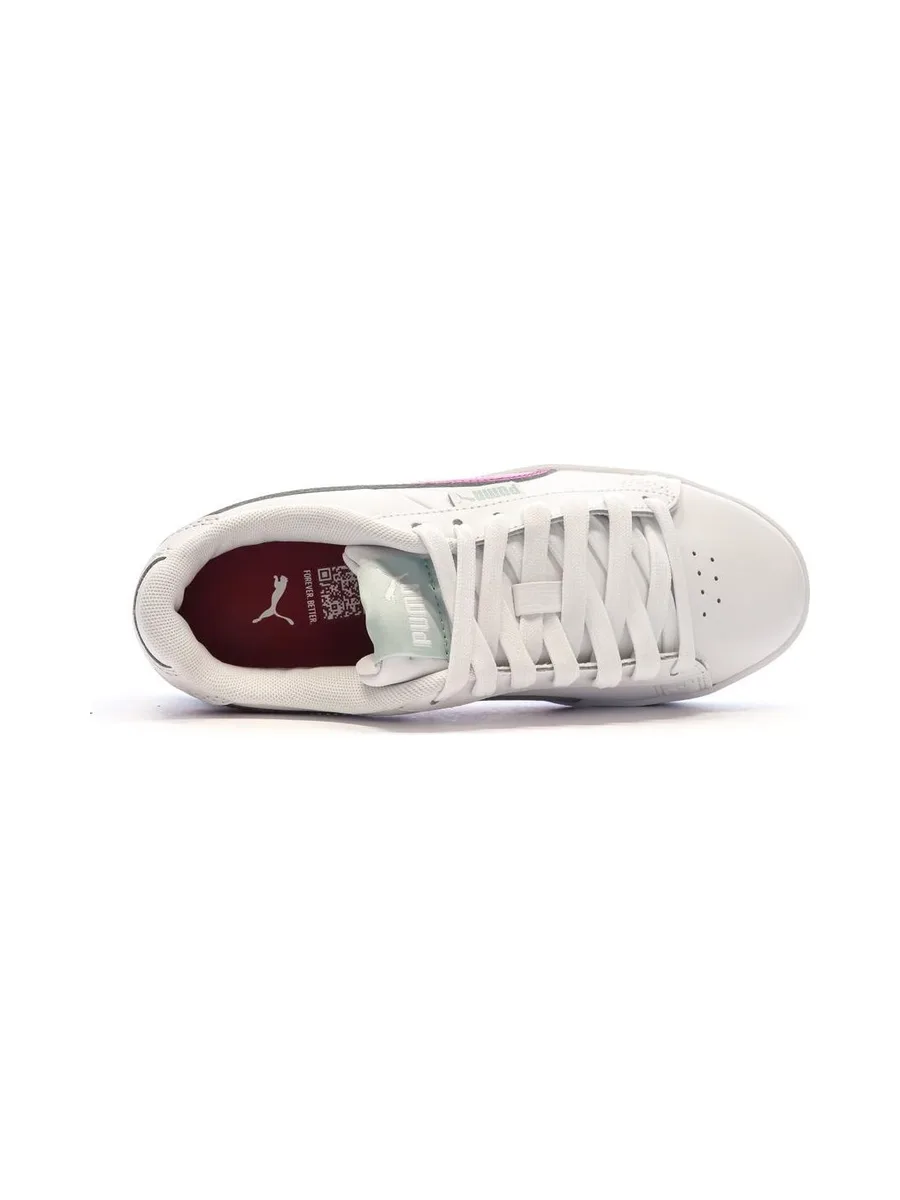 Baskets Blanches/Bordeaux Fille Puma Jada 381990-02 5