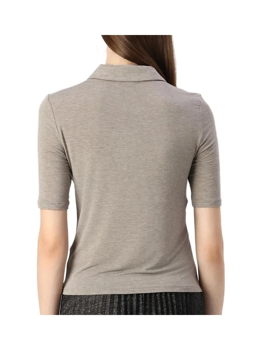Polo Gris Femme JDY Sanni 2/4 3