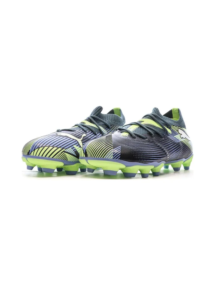 Chaussures football Marine/Vert Garçon Puma Future 7 Match 7