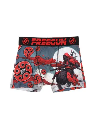 Boxer Noir/Rouge à Imprimés Garçon Freegun NIN 1