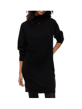 Robe Noire Femme Tommy Hilfiger Turtleneck 1