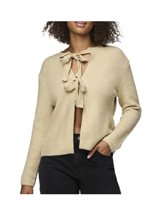 Gilet Beige Femme Pieces Silly 1