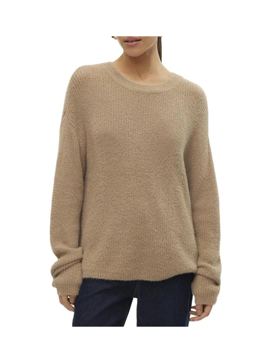 Pull Marron Clair Femme Vero Moda Puff 2