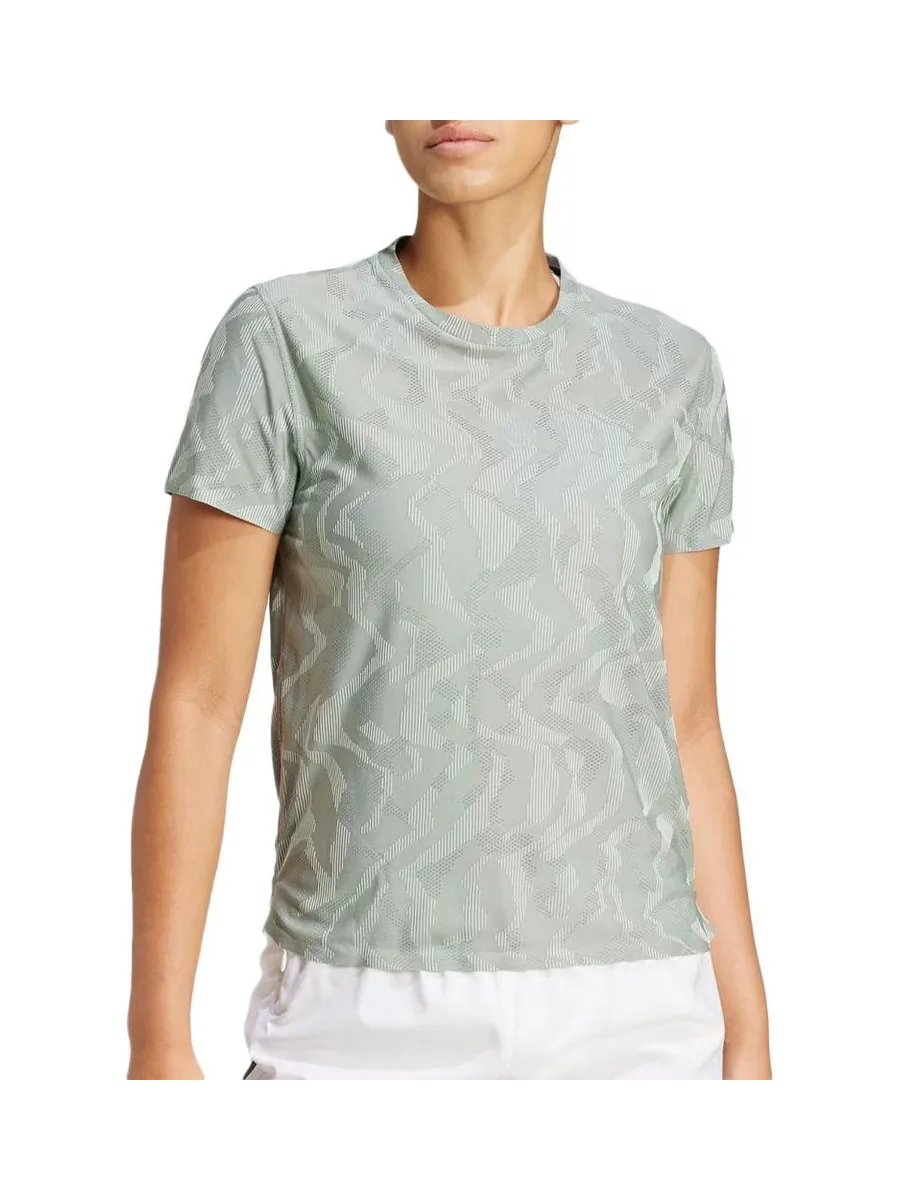T-Shirt de Sport Vert Femme Adidas CLIMACOOL+ 2