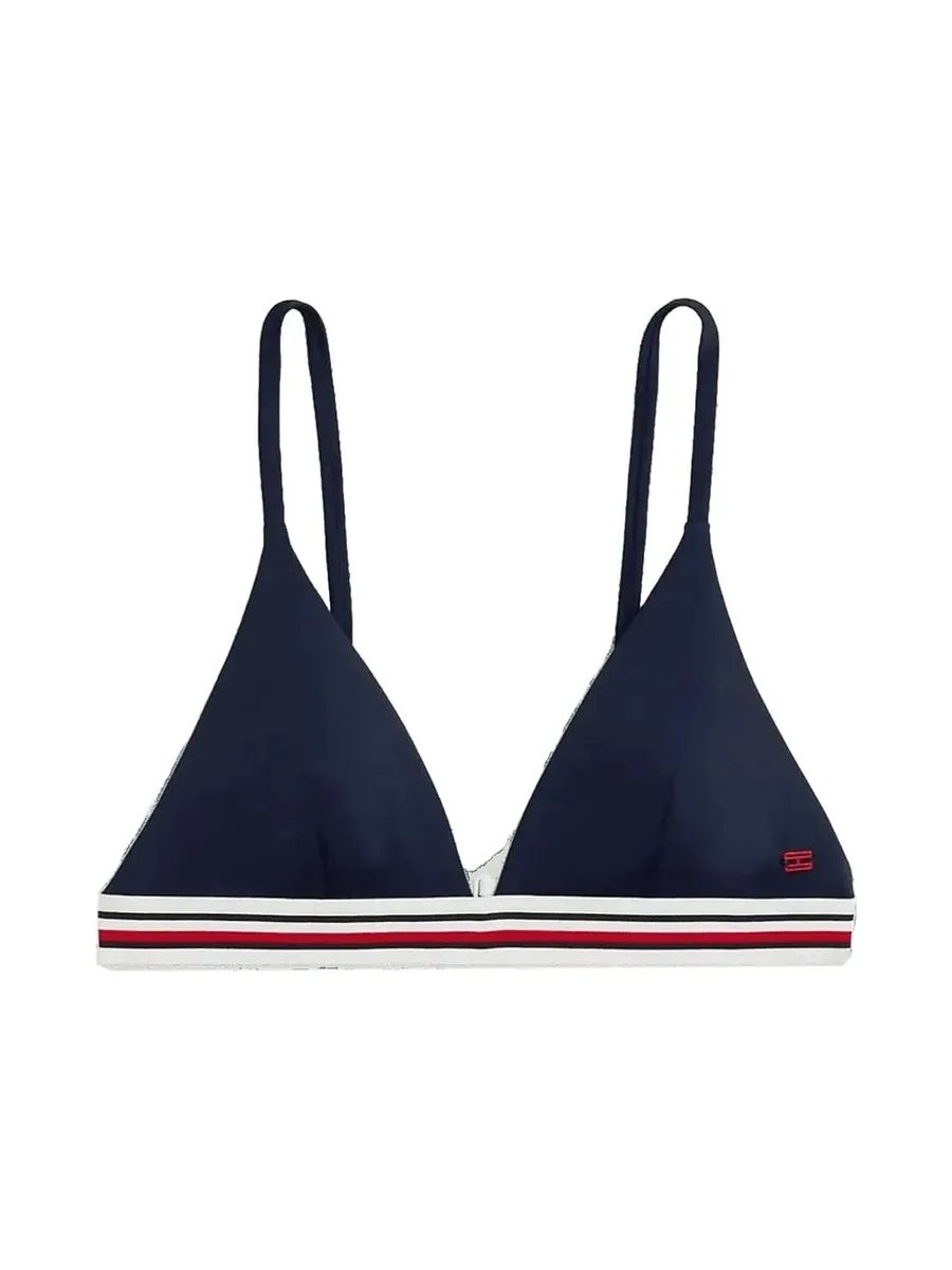 Haut de bikini Marine Femme Tommy Hilfiger Triangle 4