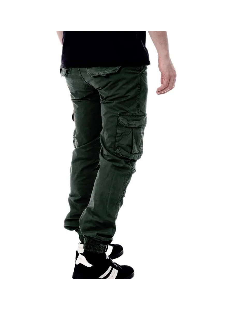 Pantalon Cargo Vert Foncé Homme Paname Brothers Carlos 3